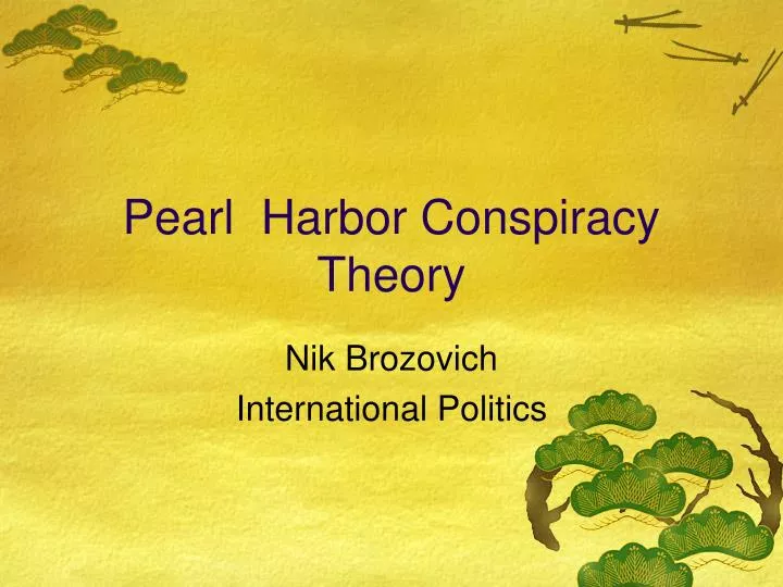 pearl harbor conspiracy theory
