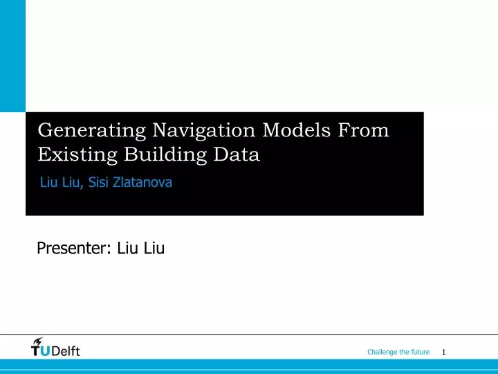 generating navigation models from existing building data