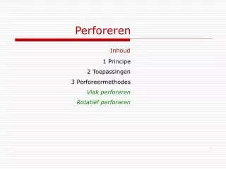 perforeren