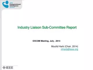 Industry Liaison Sub-Committee Report