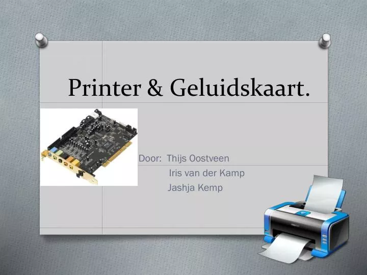 printer geluidskaart