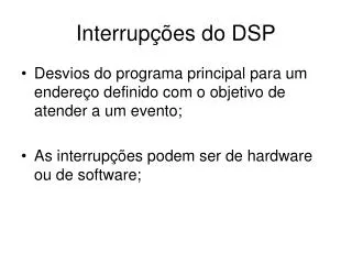 interrup es do dsp