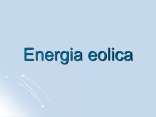 energia eolica