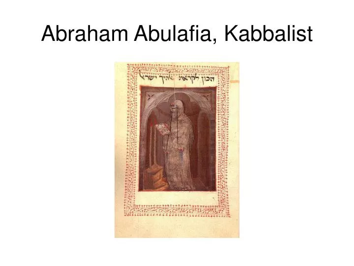 abraham abulafia kabbalist