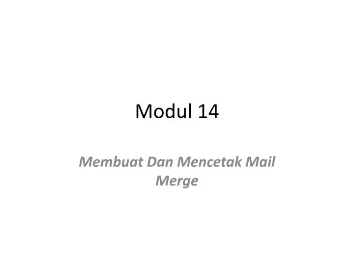 modul 14