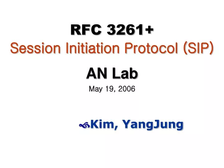 rfc 3261 session initiation protocol sip