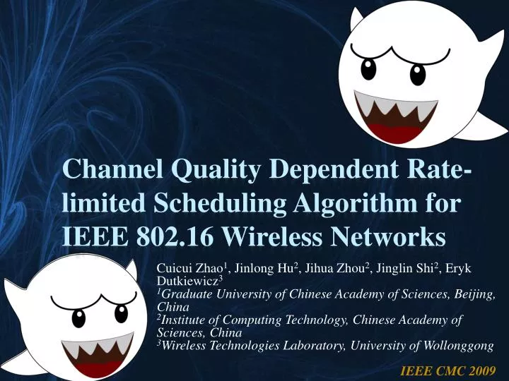 channel quality dependent rate limited scheduling algorithm for ieee 802 16 wireless networks