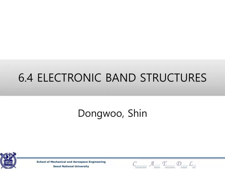 6 4 electronic band structures
