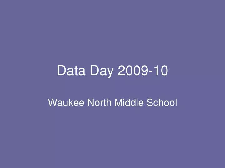 data day 2009 10