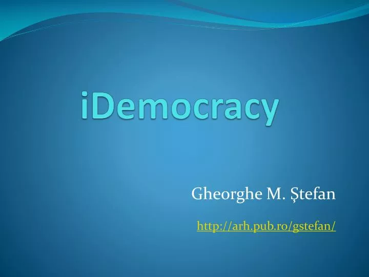 idemocracy