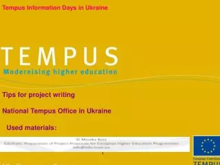 Tempus Information Days in Ukraine