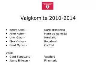 valgkomite 2010 2014