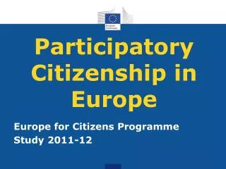 Participatory Citizenship in Europe