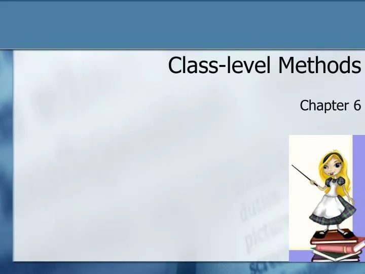 class level methods