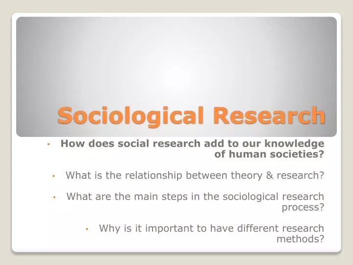 sociological research