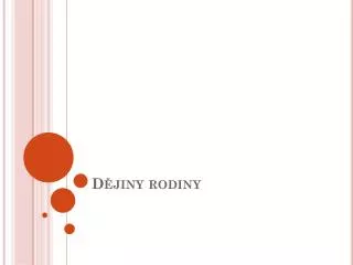 d jiny rodiny