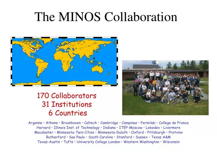 the minos collaboration