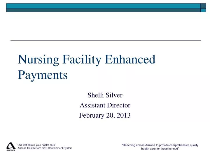 nursing facility enhanced payments