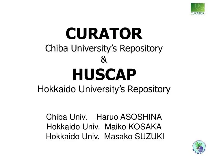 chiba univ haruo asoshina hokkaido univ maiko kosaka hokkaido univ masako suzuki