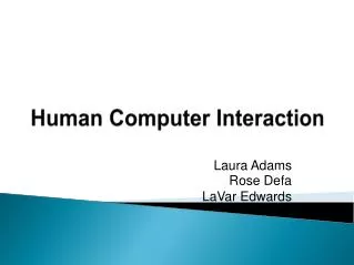 human computer interaction