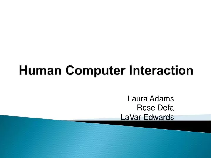 human computer interaction