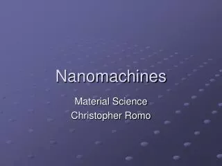 nanomachines