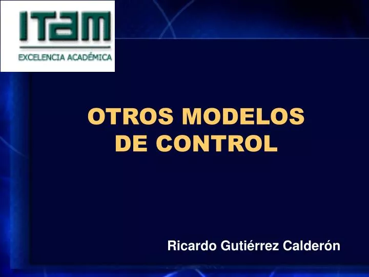 otros modelos de control