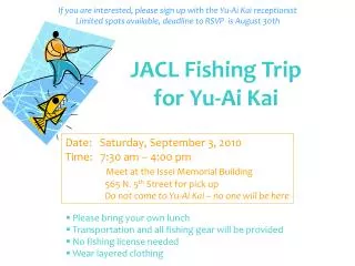 JACL Fishing Trip for Yu-Ai Kai