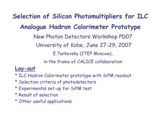 Selection of Silicon Photomultipliers for ILC Analogue Hadron Calorimeter Prototype