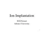 Ion Implantation - slide 1