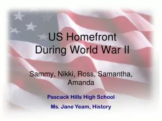 US Homefront During World War II