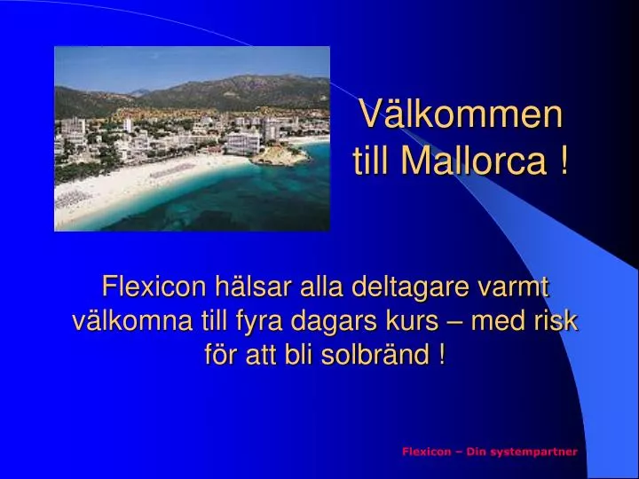 v lkommen till mallorca