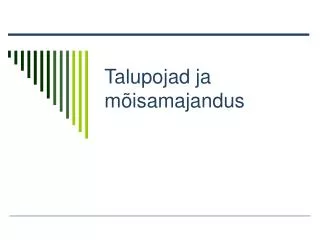 talupojad ja m isamajandus