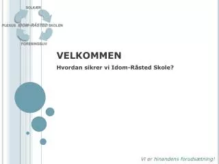 velkommen