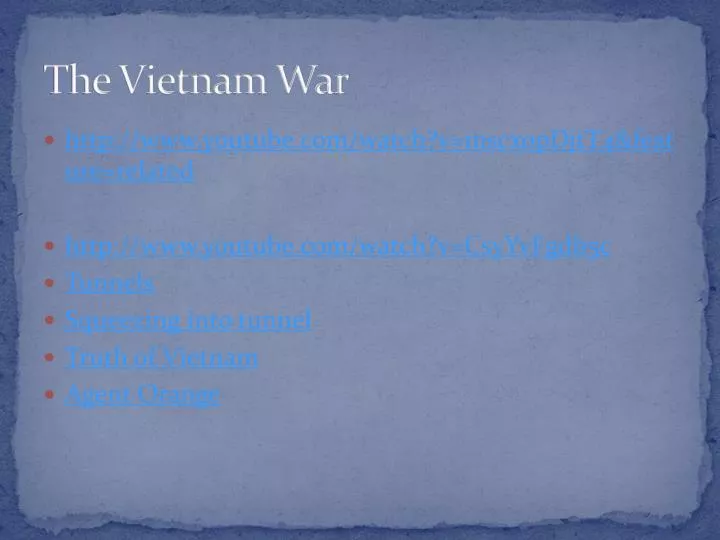 the vietnam war