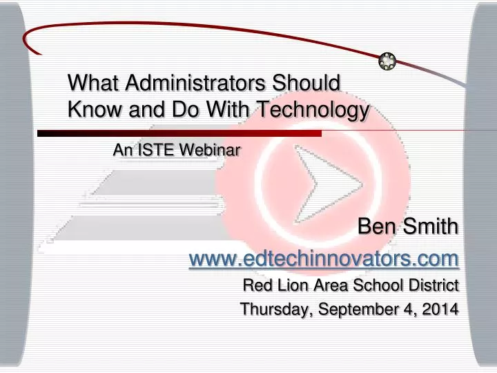what administrators should know and do with technology