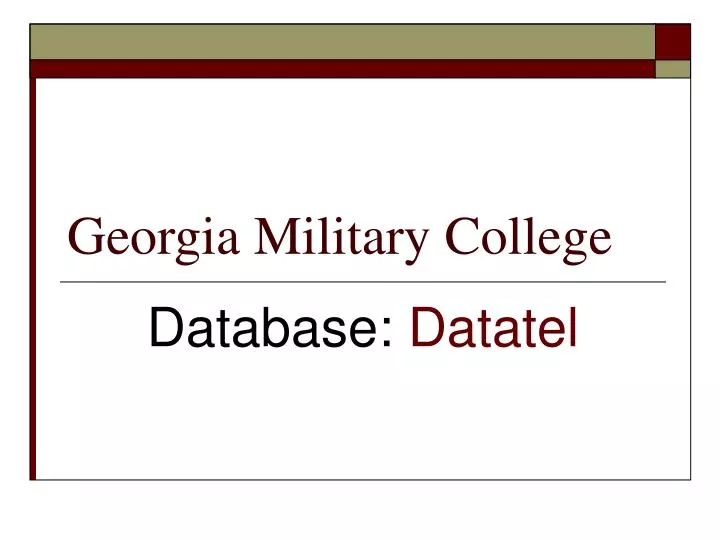 georgia military college