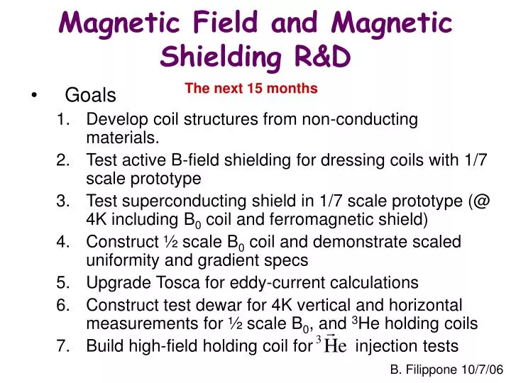 magnetic field and magnetic shielding r d
