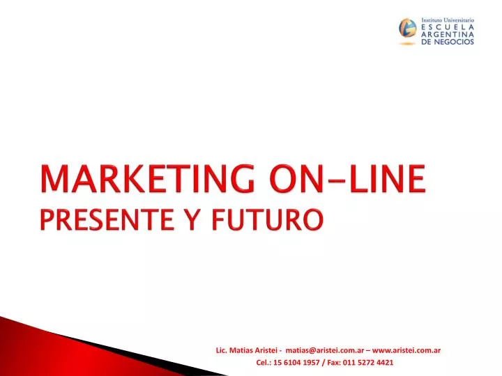 marketing on line presente y futuro