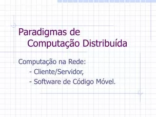 paradigmas de computa o distribu da