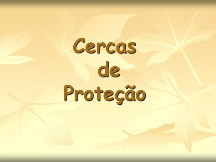 cercas de prote o