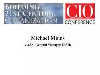 Michael Minns CASA, General Manager, IRMB