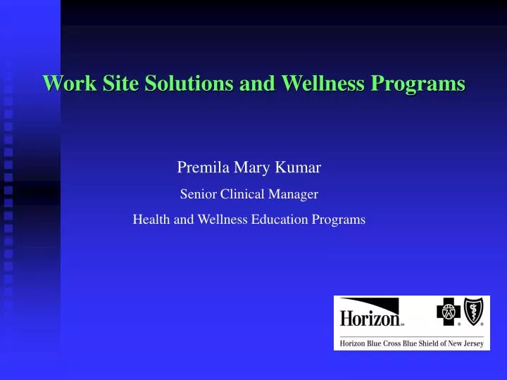 work site solutions and wellness programs