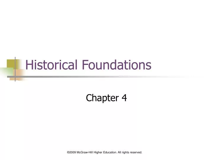 historical foundations