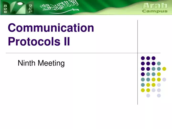 communication protocols ii
