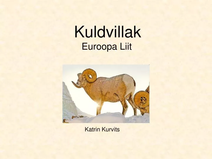 kuldvillak