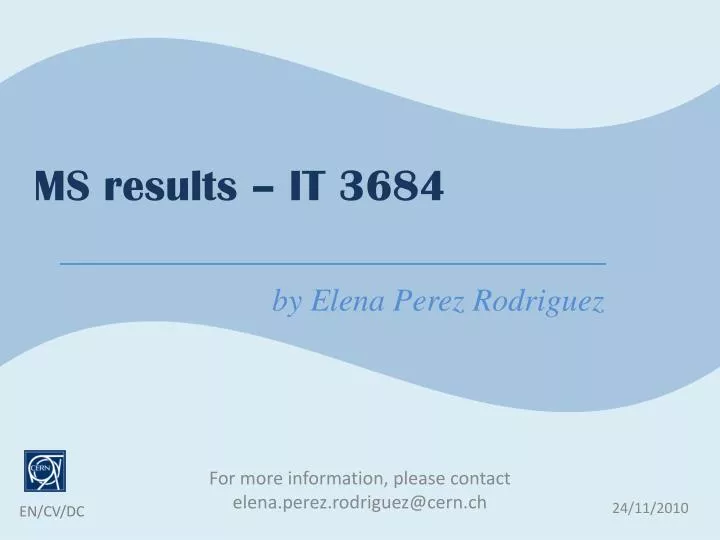 ms results it 3684