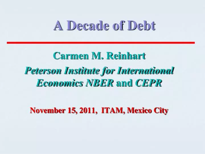 a decade of debt