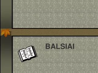 balsiai
