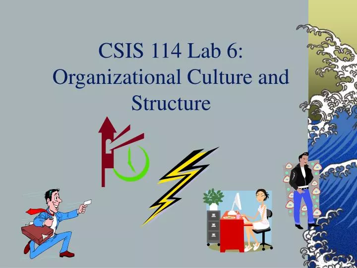 csis 114 lab 6 organizational culture and structure